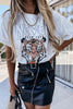 Tiger Print Short Sleeve T Shirt