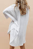 High Low Loose Button Long Sleeve Shirt