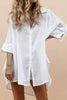 High Low Loose Button Long Sleeve Shirt