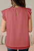 Ruffles O Neck Blouse