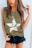 Star Ripped Sleeveless T Shirt