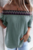 Off Shoulder Short Sleeve Loose Blouse