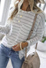 Stripe Pockets Long Sleeve T Shirt