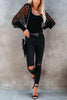 Keep You Up To Date Polka Dot Sleeve Top