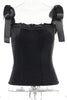 Ruffles Bow Tie Corset Top