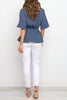 Flares Half Sleeve Drawstring Blouse
