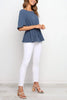Flares Half Sleeve Drawstring Blouse