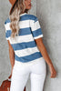 Wide Stripe O Neck Tee