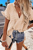 Ruffles V Neck Dolman Babydoll Top