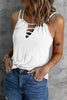 Hollow Criss Cross Tank Top