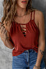 Hollow Criss Cross Tank Top