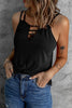 Hollow Criss Cross Tank Top