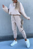 Solid Loose Hoodie Jogger Sets