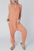 V Neck Solid Sleeveless Pocket Jumpsuit