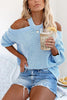 Taste of Winter Cold Shoulder Knit Sweater