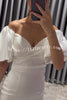 Talk Sweetly Satin Puff Sleeve Ruched Bust Formal Midi Dress