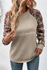 Shein Lune Plaid Long Sleeved Button Down Sweatshirt