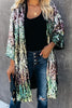 Sequins Three-quarter Sleeve Buttonless Jacket