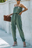 Strapless Pocket Belted Jumpsuit