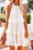 Smocked Halter Tiered Babydoll Dress