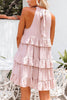 Smocked Halter Tiered Babydoll Dress