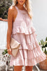 Smocked Halter Tiered Babydoll Dress