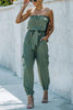 Strapless Pocket Belted Jumpsuit