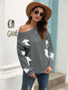 Women's Jacquard Round Neck Pullover Sweater