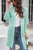 Chic Journey Pocketed Ribbed Knit Cardigan