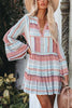 Tiered Beel Sleeve Babydoll Dress