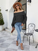 Sexy Knitted Pullover Loose Off-the-shoulder Sweater