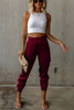 Satin High Waist Pocketed Joggers
