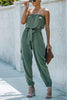 Strapless Pocket Belted Jumpsuit