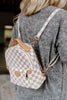Luxe Checkered Mini Backpack