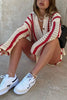 Head In The Clouds Crochet Cardigan Short Set
