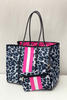 Leopard Striped Neoprene Tote