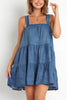 Denim Babydoll Tank Mini Dress