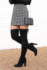 Houndstooth Mini Skirt