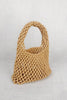 Lazy Style Fishnet Woven Tote Bag