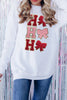 Christmas Letter Bow Loose Casual Long-sleeved Sweatshirt