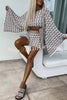 Bohemian Bell Sleeve Holiday Casual Loose Knitted Top