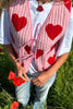 Tied Heart Vest with Pockets