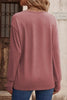 Sexy Simplicity Solid Buttons V Neck Tops