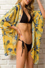 Sexy Vacation Floral Patchwork Swimwears Cover Up