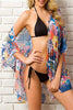 Sexy Vacation Floral Patchwork Swimwears Cover Up