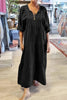 Casual Lace Up V Neck A Line Dresses(8 Colors)