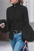 Casual Buttons Mandarin Collar Blouses