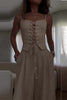 Sexy Strap Design V Neck Sleeveless Two Pieces(4 Colors)