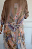 Lightweight and Comfortable Floral Print Shirt Maxi Dress