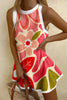 Floral Print Sleeveless Resort Mini Dress